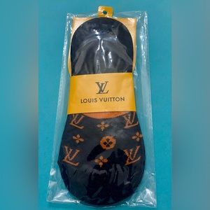 New in Package - Louis Vuitton non-slip socks, one pair - monogram pattern
